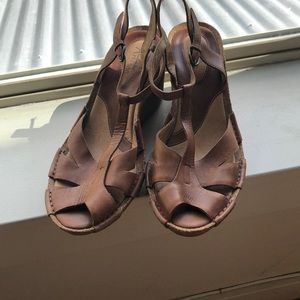 Sandals Brown with wedge